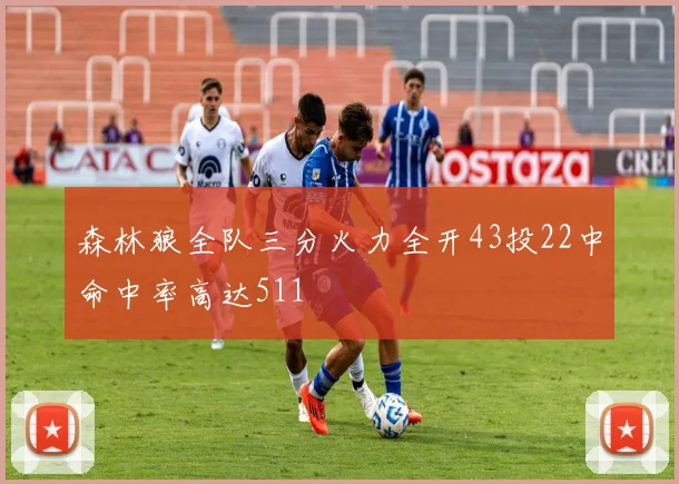 森林狼全队三分火力全开43投22中命中率高达511